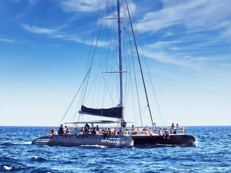 Tour von Morro Jable mit einem großen Katamaran