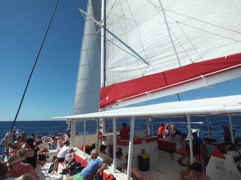 Catamaran sailing