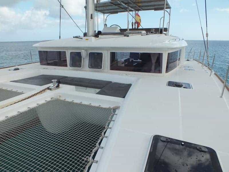 Catamaran deck