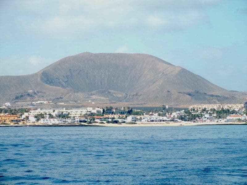 Port of Corralejo from the sea