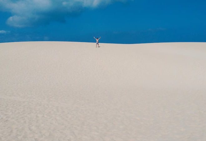 Corralejo white sand dunes