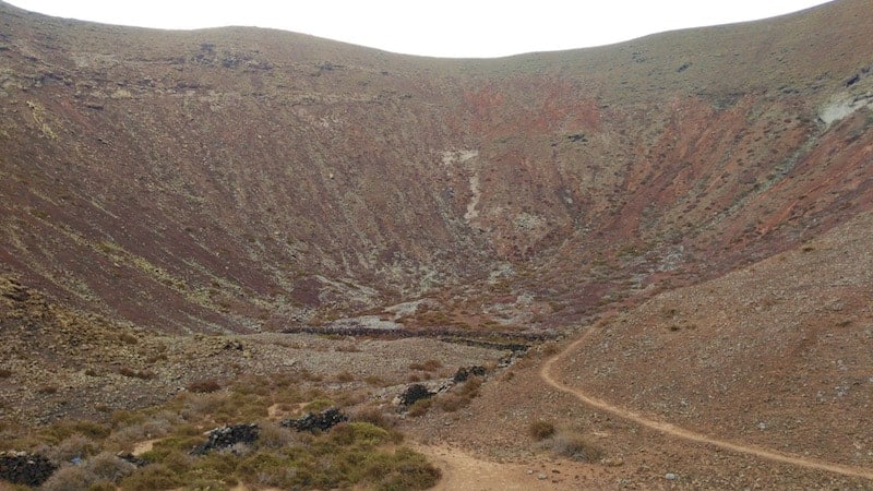 Volcanic crater during the jeep tour