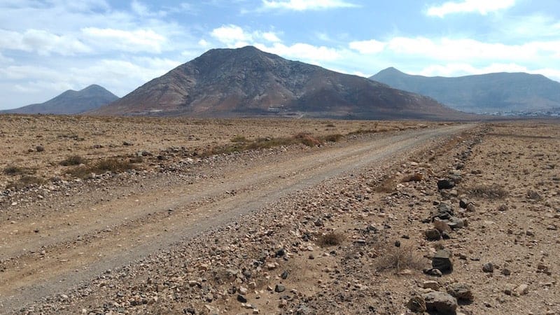 Carretera de todoterreno por el centro