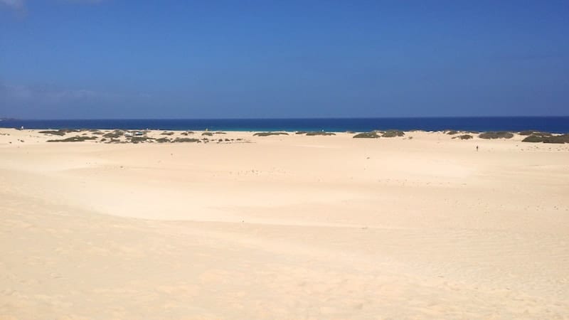 Weißer Sand von Corralejo