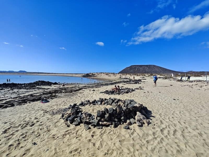 Isla de lobos beach